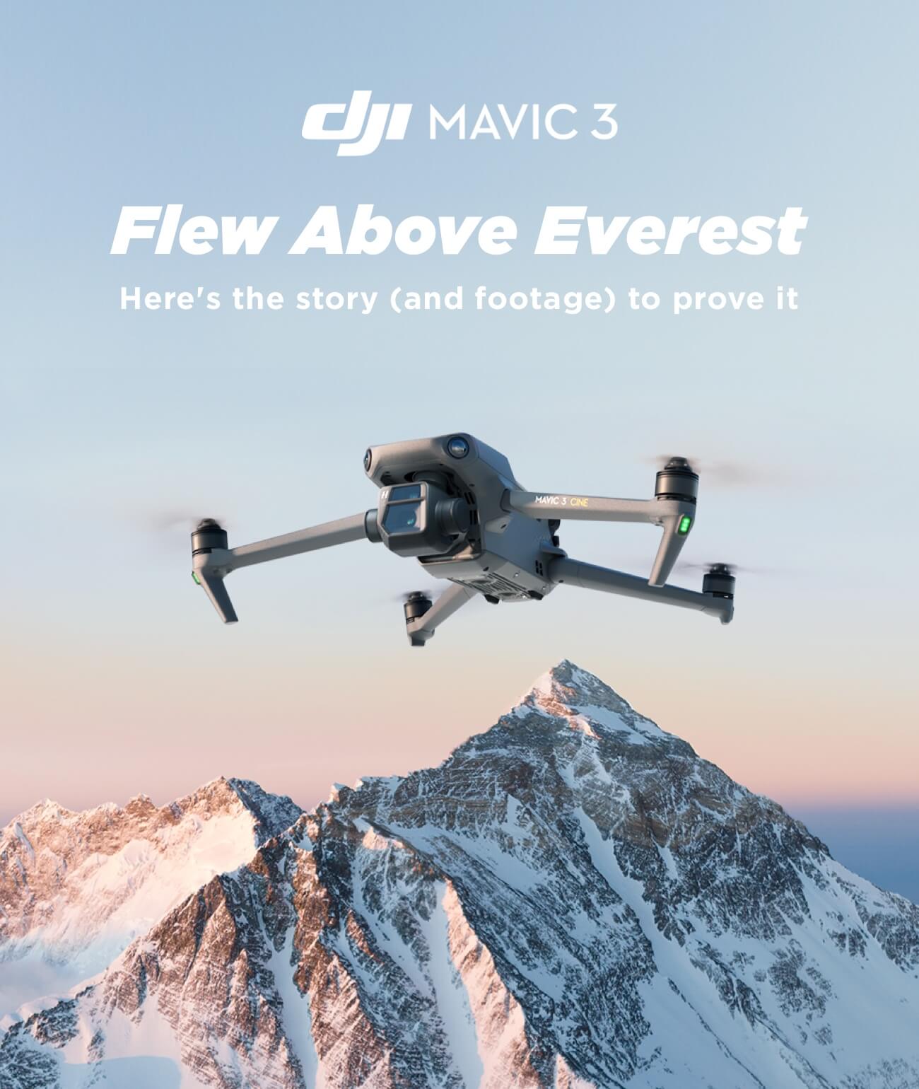 US DJI Mavic 3 Flew Above Everest Milled